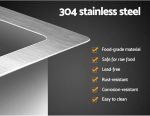 304"Stainless Steel Material Square Kitchen Sink Bar Sink Wash Basin Laboratory Dental Clinic All Type Use This Product (16 x 14 x 7 Inches) - Image 2