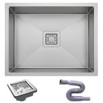 304"Stainless Steel Material Square Kitchen Sink Bar Sink Wash Basin Laboratory Dental Clinic All Type Use This Product (16 x 14 x 7 Inches)