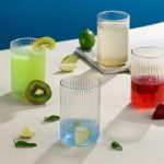 Plastic Glass Set of 6 - TransparentCasa Glass, Unbreakable Tall Ribbed Glasses forWater, Juice, Cocktails, Mocktails & Beverages,Reusable and Easy to Clean, Everyday Drinkware(300 ml) Visit the SUPERMOM Storel