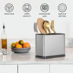 Spoon Stand for Kitchen Steel Cutlery Stand Spoon Organizer Cutlery Holder for Kitchen Countertop Forks Spatula Knives Holder Rustproof Durable Knife Stand - Image 3